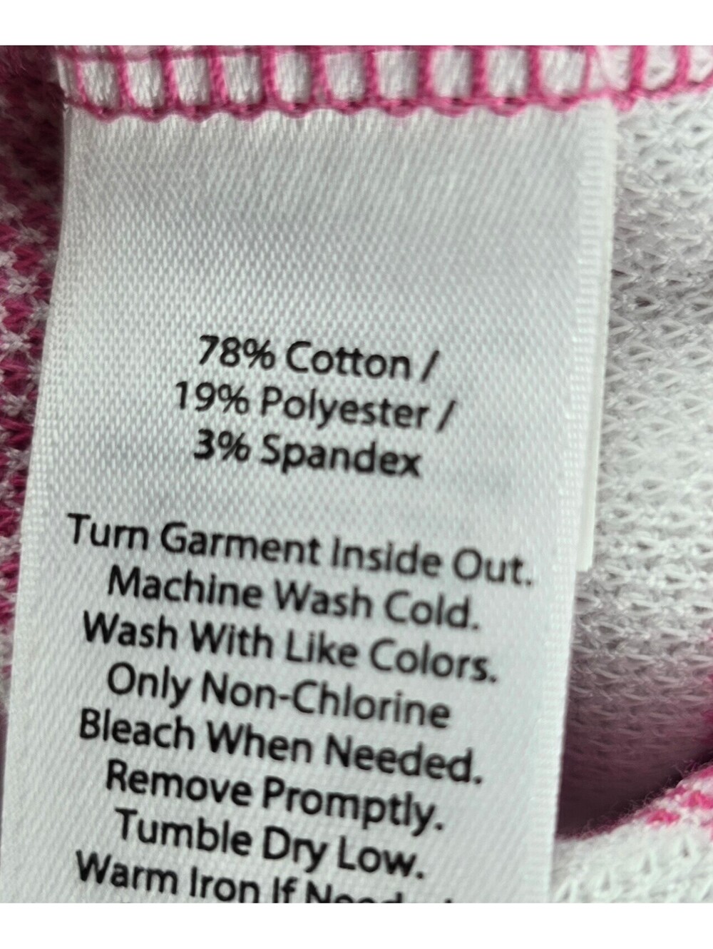 Vineyard Vines Pink White Striped Quarter Zip Pullover Women’s XL - Picture 10 of 10